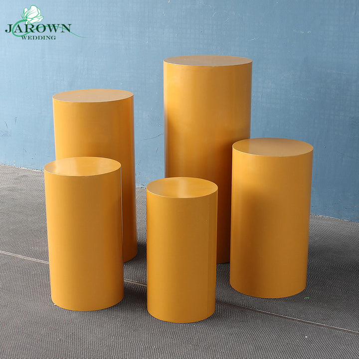 Gold Paint Cylinder Stand Set