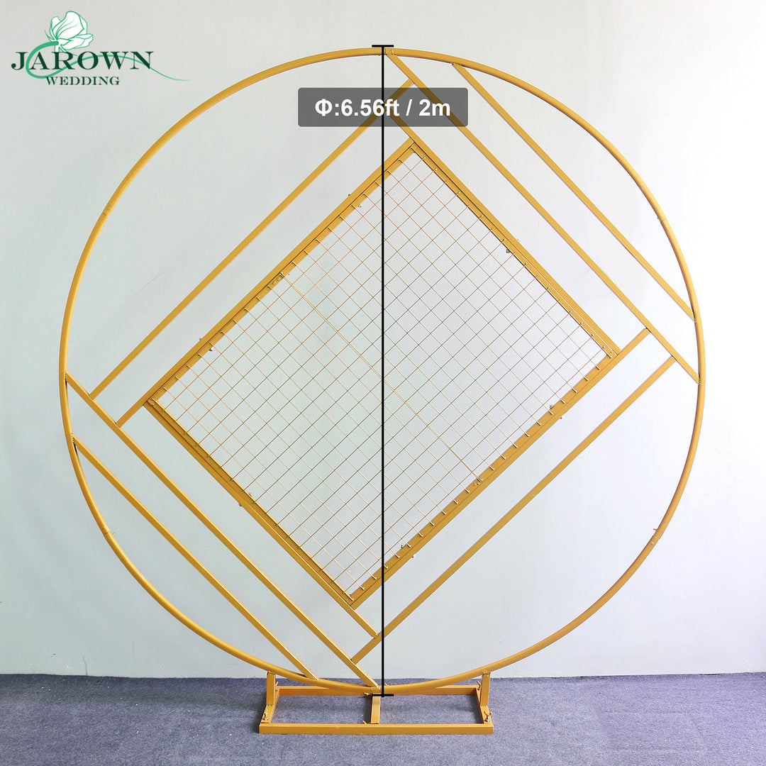 Golden Paint Circle with Diamond Stand