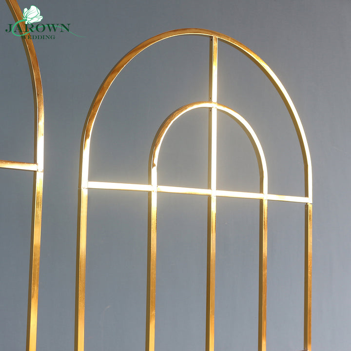 Upgraded Shiny Golden Designed Curved Arch