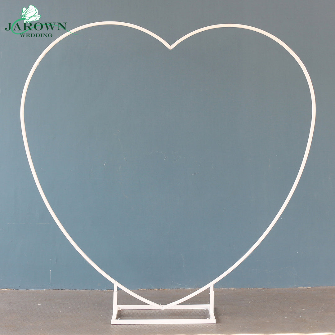 White Paint Heart-Shaped Simple Arch
