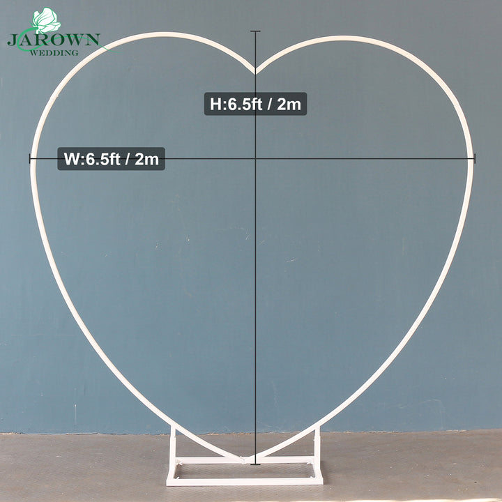 White Paint Heart-Shaped Simple Arch